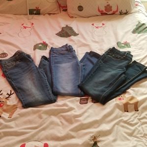 Set of 3 jeans for big girls